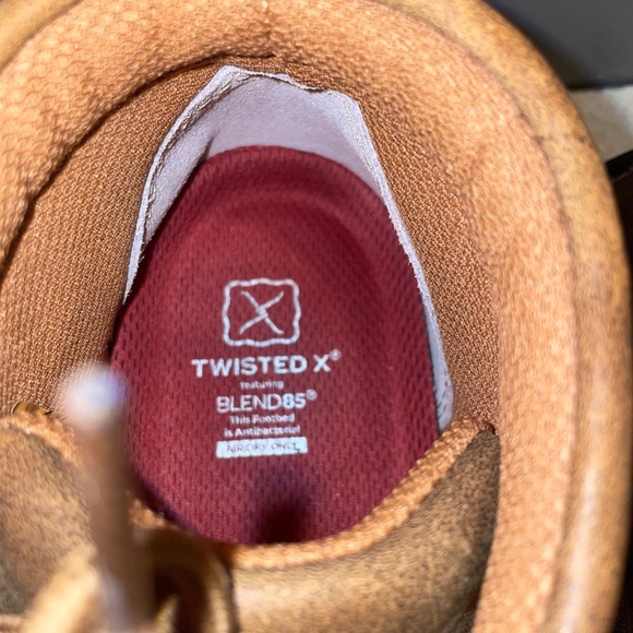 TWISTED X Women's Chukka Driving Mocs Bomber 7.5 WIDE Leather Rodeo Boho - Picture 13 of 15